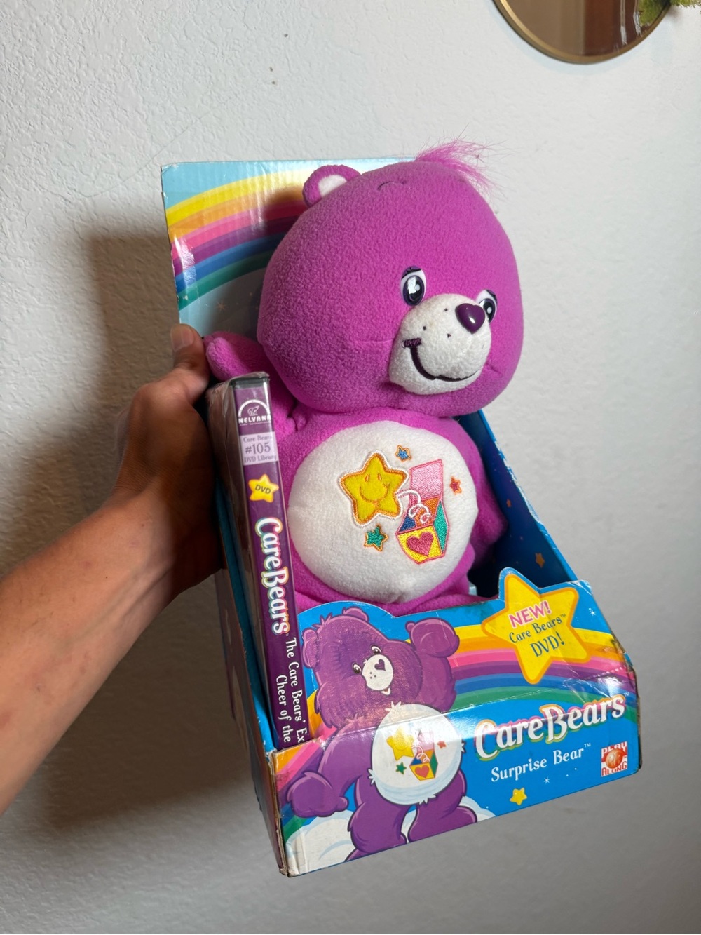Care Bears Surprise Bear Plush - Bright Purple with White Belly